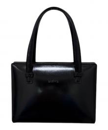 LOEWE（ロエベ）の古着「スクエア レザーハンドバッグ」｜ブラック