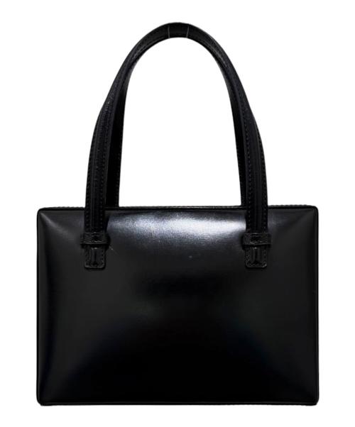LOEWE（ロエベ）LOEWE (ロエベ) スクエア レザーハンドバッグ ブラックの古着・服飾アイテム