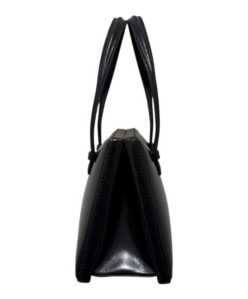 LOEWE（ロエベ）LOEWE (ロエベ) スクエア レザーハンドバッグ ブラックの古着・服飾アイテム