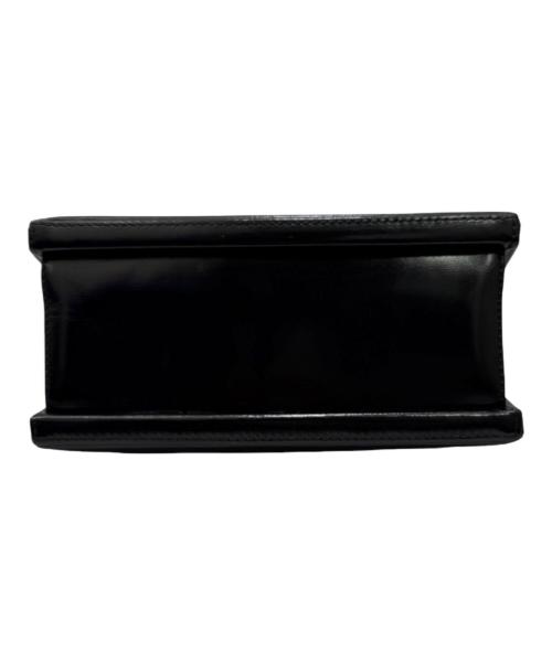 LOEWE（ロエベ）LOEWE (ロエベ) スクエア レザーハンドバッグ ブラックの古着・服飾アイテム