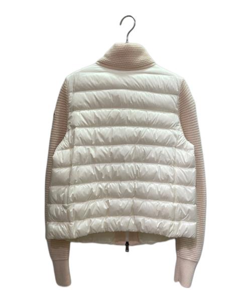 MONCLER（モンクレール）MONCLER (モンクレール) ダウン切替カーディガン/MAGLIONE TRICOT CARDIGAN ホワイト サイズ:Sの古着・服飾アイテム