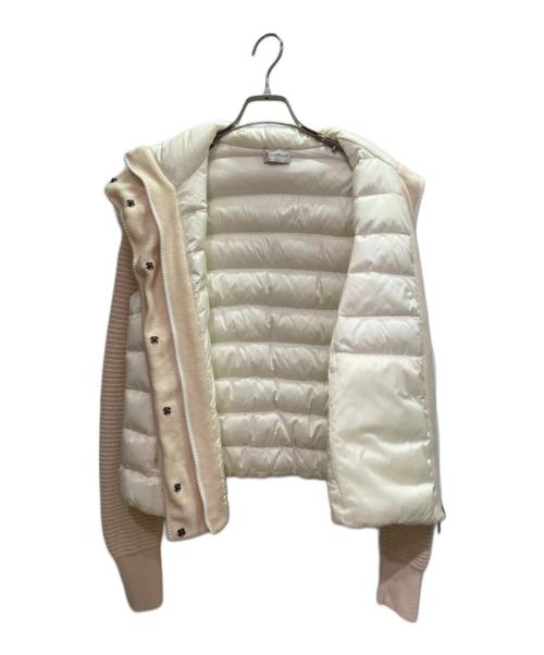MONCLER（モンクレール）MONCLER (モンクレール) ダウン切替カーディガン/MAGLIONE TRICOT CARDIGAN ホワイト サイズ:Sの古着・服飾アイテム