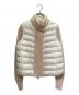 MONCLER（モンクレール）の古着「ダウン切替カーディガン/MAGLIONE TRICOT CARDIGAN」｜ホワイト
