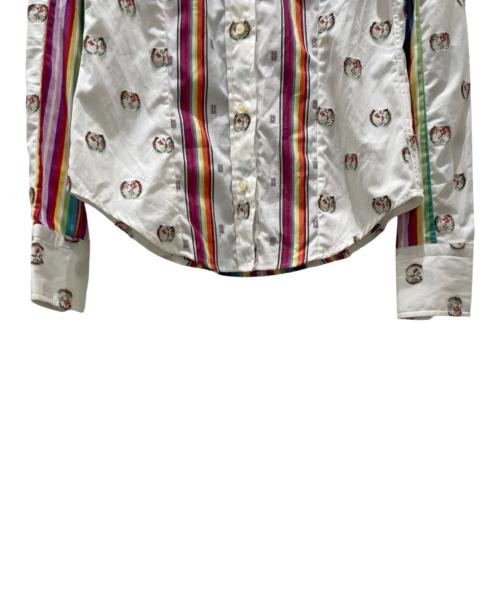 ETRO（エトロ）ETRO (エトロ) 総柄シャツ ホワイト サイズ:38の古着・服飾アイテム