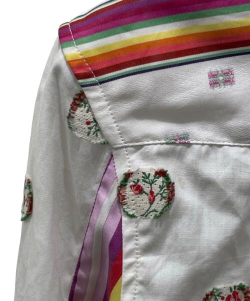 ETRO（エトロ）ETRO (エトロ) 総柄シャツ ホワイト サイズ:38の古着・服飾アイテム