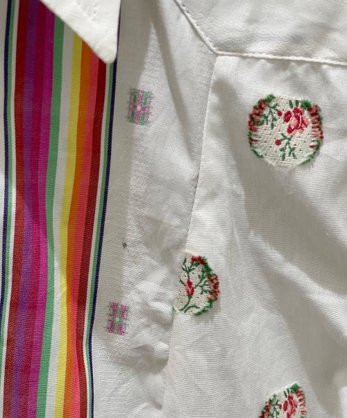 ETRO（エトロ）ETRO (エトロ) 総柄シャツ ホワイト サイズ:38の古着・服飾アイテム