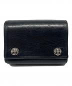 CHROME HEARTSクロムハーツ）の古着「3フォールド ウォレット3 Fold Leather Wallet 」｜ブラック