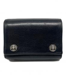 CHROME HEARTS（クロムハーツ）の古着「3フォールド ウォレット3 Fold Leather Wallet 」｜ブラック