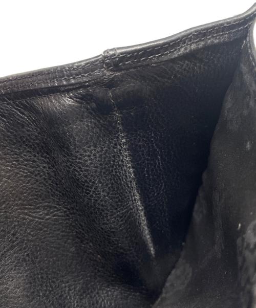 CHROME HEARTS（クロムハーツ）CHROME HEARTS (クロムハーツ) 3フォールド ウォレット3 Fold Leather Wallet  ブラックの古着・服飾アイテム