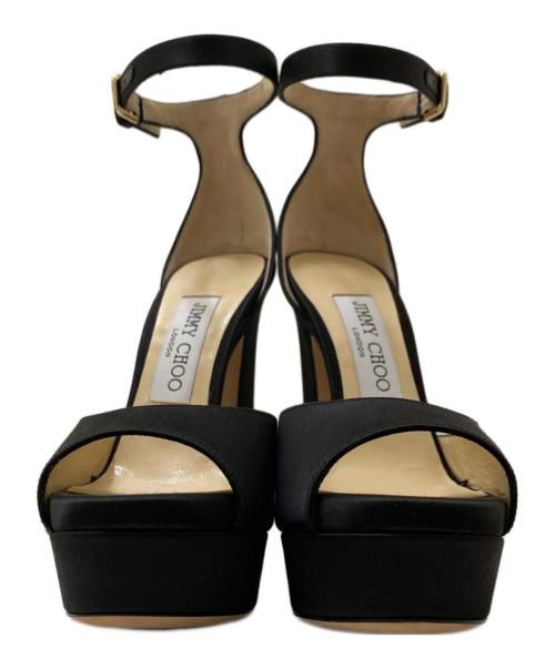 JIMMY CHOO（ジミーチュウ）JIMMY CHOO (ジミーチュウ) アンクルストラップヒールパンプス ブラック サイズ:35の古着・服飾アイテム