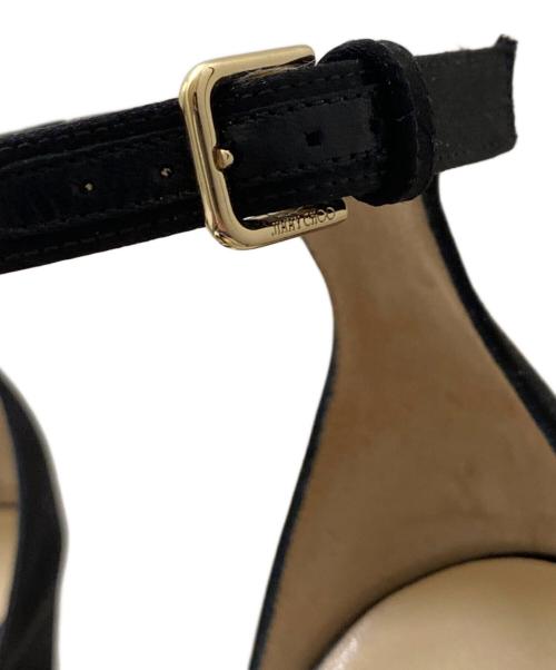 JIMMY CHOO（ジミーチュウ）JIMMY CHOO (ジミーチュウ) アンクルストラップヒールパンプス ブラック サイズ:35の古着・服飾アイテム