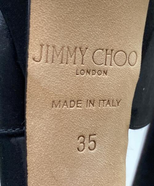 JIMMY CHOO（ジミーチュウ）JIMMY CHOO (ジミーチュウ) アンクルストラップヒールパンプス ブラック サイズ:35の古着・服飾アイテム