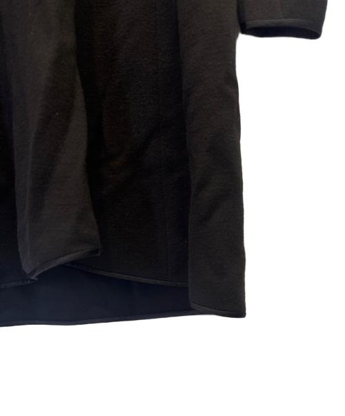 PRADA（プラダ）PRADA (プラダ) パイピングウールワンピース ブラック サイズ:44の古着・服飾アイテム