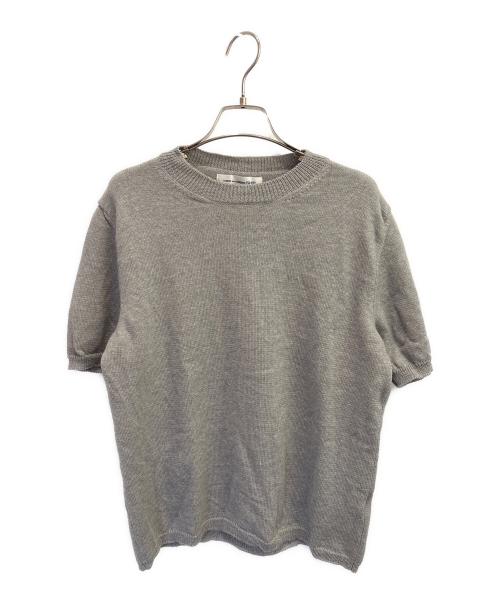 COMME des GARCONS SHIRT（コムデギャルソンシャツ）COMME des GARCONS SHIRT (コムデギャルソンシャツ) 半袖ニット ライトグレー サイズ:Mの古着・服飾アイテム