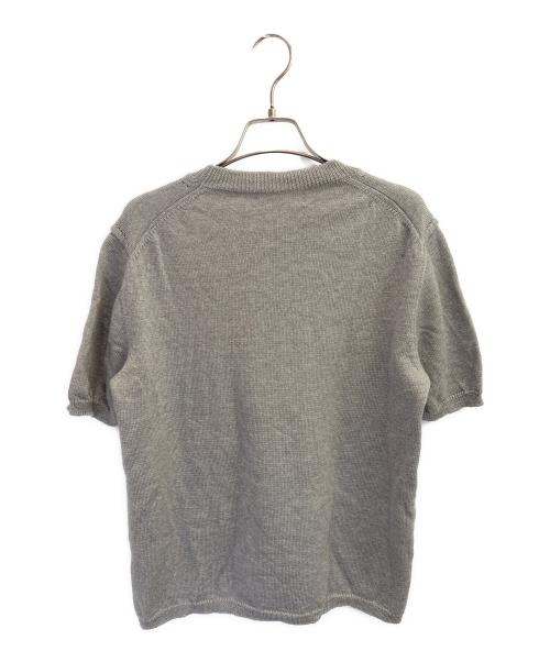 COMME des GARCONS SHIRT（コムデギャルソンシャツ）COMME des GARCONS SHIRT (コムデギャルソンシャツ) 半袖ニット ライトグレー サイズ:Mの古着・服飾アイテム