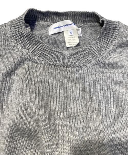 COMME des GARCONS SHIRT（コムデギャルソンシャツ）COMME des GARCONS SHIRT (コムデギャルソンシャツ) 半袖ニット ライトグレー サイズ:Mの古着・服飾アイテム