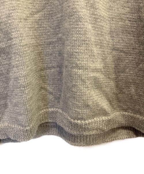 COMME des GARCONS SHIRT（コムデギャルソンシャツ）COMME des GARCONS SHIRT (コムデギャルソンシャツ) 半袖ニット ライトグレー サイズ:Mの古着・服飾アイテム