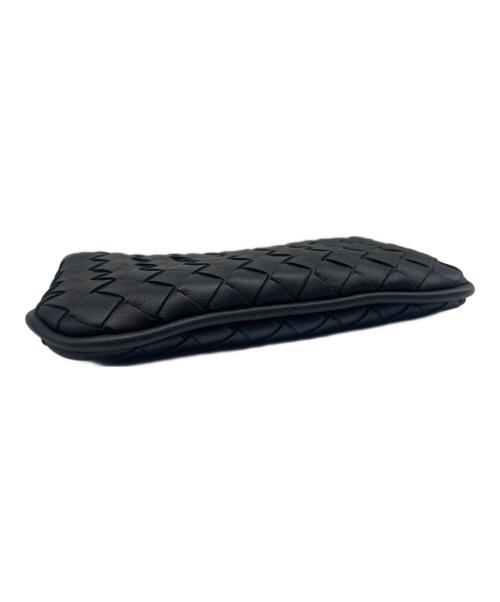 BOTTEGA VENETA（ボッテガベネタ）BOTTEGA VENETA (ボッテガベネタ) キーリング付きコインケース/Intrecciato Coin Case Key Ring ブラックの古着・服飾アイテム