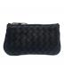 BOTTEGA VENETA（ボッテガベネタ）の古着「キーリング付きコインケース/Intrecciato Coin Case Key Ring」｜ブラック