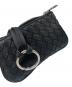 中古・古着 BOTTEGA VENETA (ボッテガベネタ) キーリング付きコインケース/Intrecciato Coin Case Key Ring ブラック：35000円