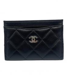 CHANEL（シャネル）の古着「マトラッセ ラムスキン カードケース/Matelassé Lambskin Card Holder」｜ブラック