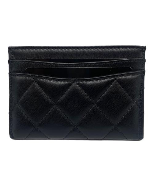 CHANEL（シャネル）CHANEL (シャネル) マトラッセ ラムスキン カードケース/Matelassé Lambskin Card Holder ブラックの古着・服飾アイテム