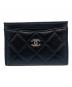 CHANEL（シャネル）の古着「マトラッセ ラムスキン カードケース/Matelassé Lambskin Card Holder」｜ブラック