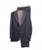 LUCIANOルチアーノ）の古着「ウールモヘアセットアップスーツ/Wool Mohair Suit Set」｜ネイビー