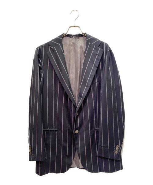 LUCIANO（ルチアーノ）LUCIANO (ルチアーノ) ウールモヘアセットアップスーツ/Wool Mohair Suit Set ネイビー サイズ:52の古着・服飾アイテム