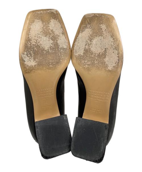 MARTIN MARGIELA（マルタン・マルジェラ）MARTIN MARGIELA (マルタン・マルジェラ) 4ステッチスクエアレザーパンプス ブラック サイズ:36の古着・服飾アイテム