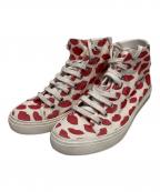 Saint Laurent Parisサンローランパリ）の古着「リップキスハイカットスニーカー」｜ホワイト