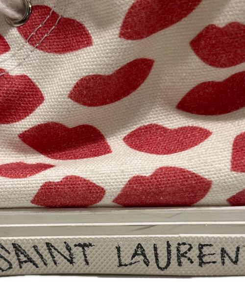 Saint Laurent Paris（サンローランパリ）Saint Laurent Paris (サンローランパリ) リップキスハイカットスニーカー ホワイト サイズ:36の古着・服飾アイテム