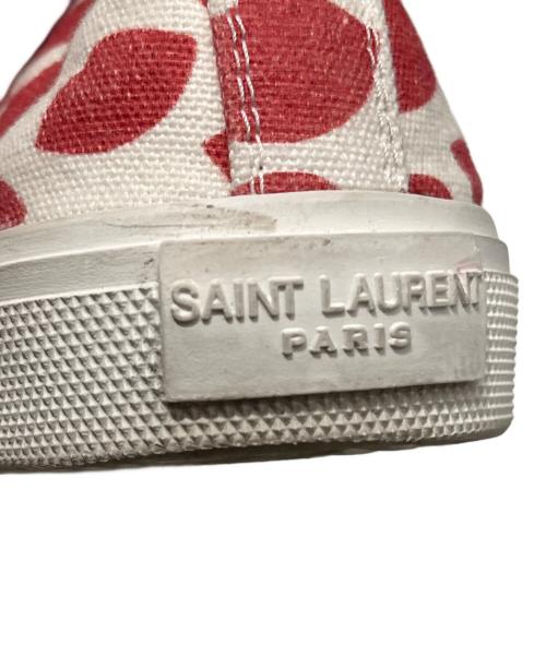 Saint Laurent Paris（サンローランパリ）Saint Laurent Paris (サンローランパリ) リップキスハイカットスニーカー ホワイト サイズ:36の古着・服飾アイテム
