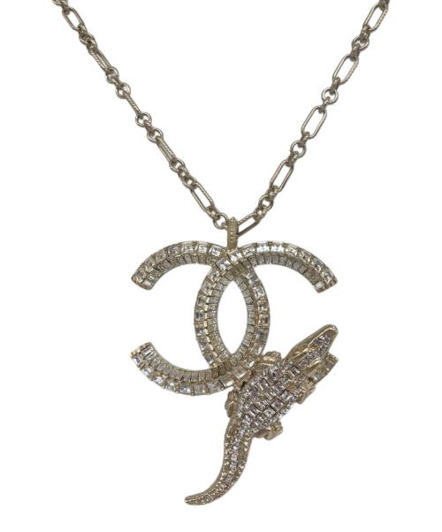 CHANEL（シャネル）CHANEL (シャネル) CC Logo Sequin Chain Necklace ココマーク スパンコールチェーンネックレス シルバーの古着・服飾アイテム