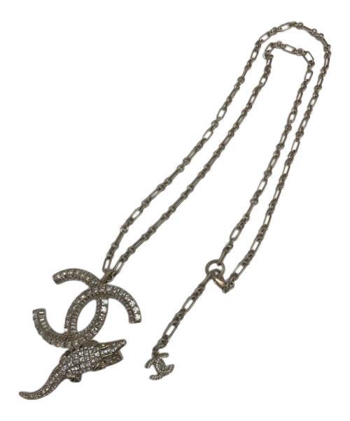 CHANEL（シャネル）CHANEL (シャネル) CC Logo Sequin Chain Necklace ココマーク スパンコールチェーンネックレス シルバーの古着・服飾アイテム