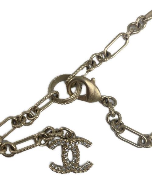 CHANEL（シャネル）CHANEL (シャネル) CC Logo Sequin Chain Necklace ココマーク スパンコールチェーンネックレス シルバーの古着・服飾アイテム