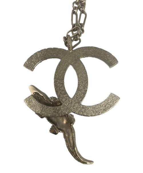 CHANEL（シャネル）CHANEL (シャネル) CC Logo Sequin Chain Necklace ココマーク スパンコールチェーンネックレス シルバーの古着・服飾アイテム