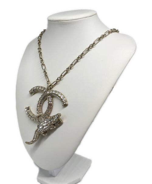 CHANEL（シャネル）CHANEL (シャネル) CC Logo Sequin Chain Necklace ココマーク スパンコールチェーンネックレス シルバーの古着・服飾アイテム