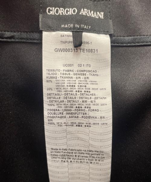 GIORGIO ARMANI（ジョルジオアルマーニ）GIORGIO ARMANI (ジョルジオアルマーニ) ベアトップベロアドレスワンピース ブラック サイズ:42の古着・服飾アイテム