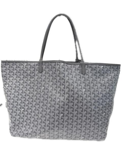 GOYARD（ゴヤール）GOYARD (ゴヤール) サンルイGM グレー トートバッグ ポーチ付き ゴヤールディンキャンバス グレー サイズ:GMの古着・服飾アイテム