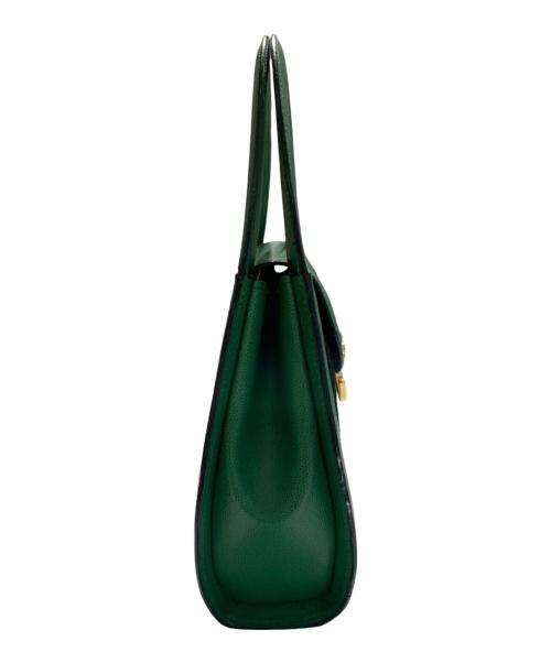 Cartier（カルティエ）Cartier (カルティエ) パンサーライン パンテール ミニハンドバッグ グリーンの古着・服飾アイテム