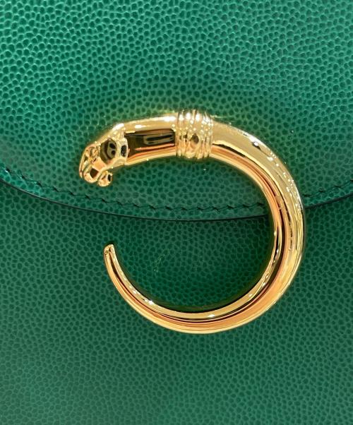 Cartier（カルティエ）Cartier (カルティエ) パンサーライン パンテール ミニハンドバッグ グリーンの古着・服飾アイテム