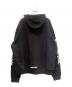 CHROME HEARTS (クロムハーツ) Vertical Logo Fleece Zip Up Hoodie/バーティカルロゴ フリース ジップアップフーディー ブラック サイズ:L：230000円