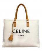 CELINEセリーヌ）の古着「Horizontal Cabas Tote Bag ホリゾンタルカバ」｜アイボリー