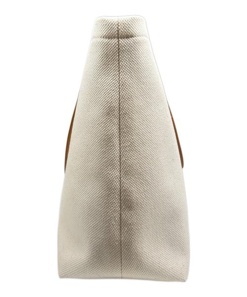 CELINE（セリーヌ）CELINE (セリーヌ) Horizontal Cabas Tote Bag ホリゾンタルカバ  アイボリーの古着・服飾アイテム