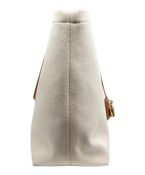 CELINE（セリーヌ）CELINE (セリーヌ) Horizontal Cabas Tote Bag ホリゾンタルカバ  アイボリーの古着・服飾アイテム