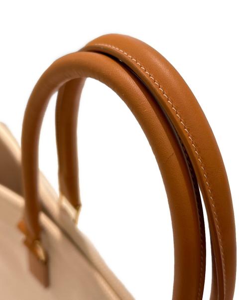 CELINE（セリーヌ）CELINE (セリーヌ) Horizontal Cabas Tote Bag ホリゾンタルカバ  アイボリーの古着・服飾アイテム
