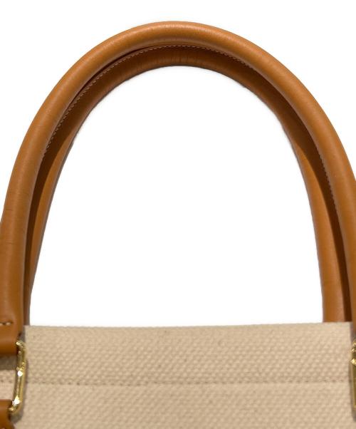 CELINE（セリーヌ）CELINE (セリーヌ) Horizontal Cabas Tote Bag ホリゾンタルカバ  アイボリーの古着・服飾アイテム
