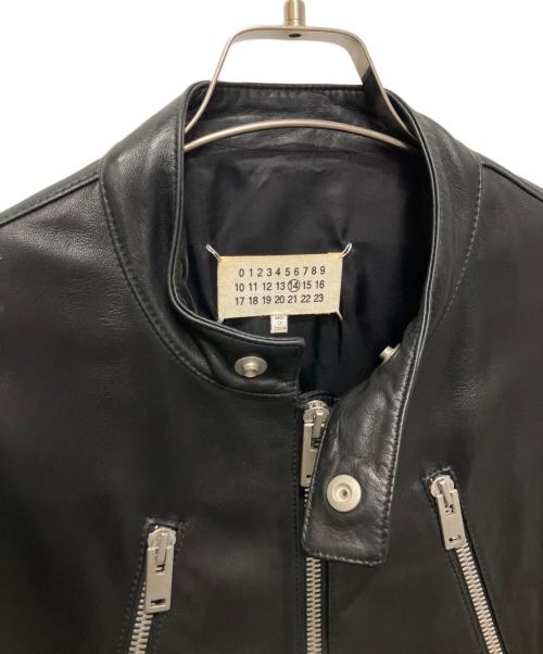 Maison Margiela（メゾンマルジェラ）Maison Margiela (メゾンマルジェラ) 5ZIP ライダースジャケット ブラック サイズ:46の古着・服飾アイテム