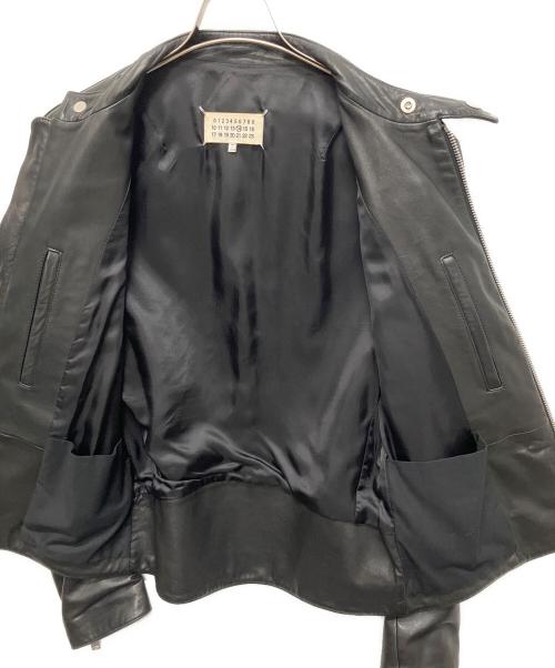 Maison Margiela（メゾンマルジェラ）Maison Margiela (メゾンマルジェラ) 5ZIP ライダースジャケット ブラック サイズ:46の古着・服飾アイテム
